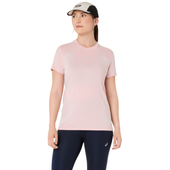 Koszulka Asics Road SS Seamless Top damska jasnoróżowa