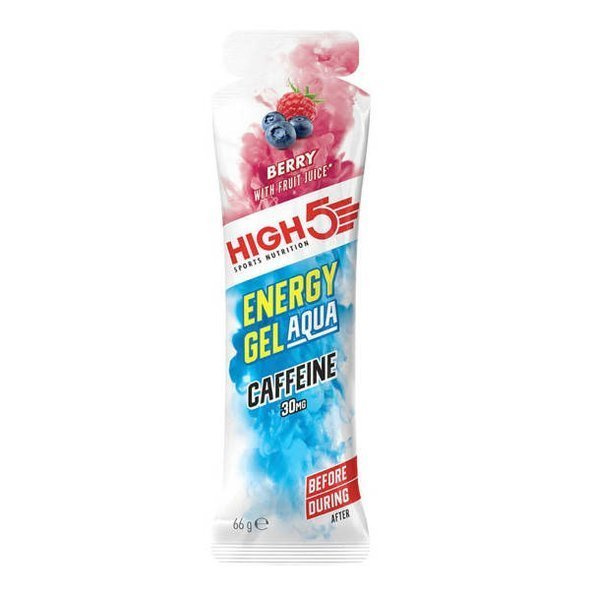 Żel High5 Energy Gel Aqua Berry Caffeine Hit 66g jagoda z kofeiną