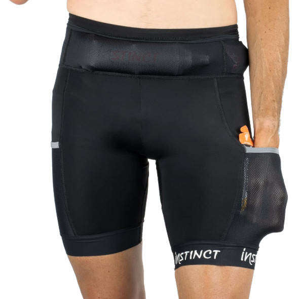 Krótkie legginsy Instinct Trail Skin czarne męskie