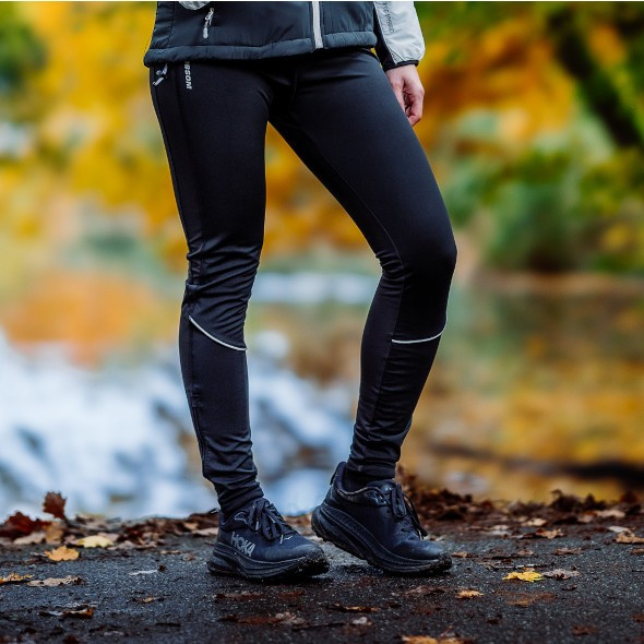 Legginsy Dobsom Orcan Pants z panelem przeciwwiatrowym damskie czarne