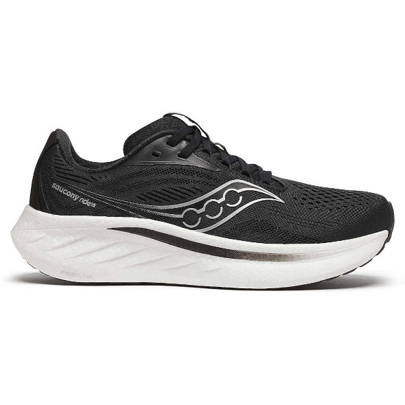 Buty Saucony Ride 18 damskie czarno-białe AW25