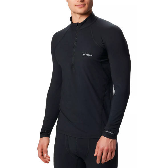 Bluza termiczna Columbia Midweight Stretch Long Sleeve Half Zip czarna męska