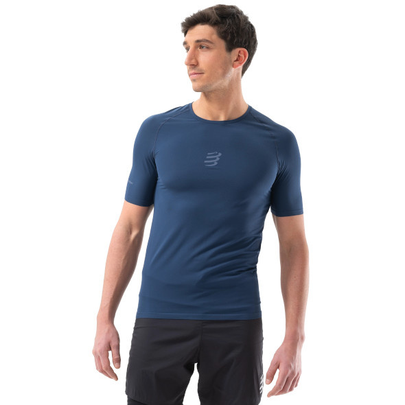 Koszulka Compressport Trail Racing SS T-Shirt niebieska męska