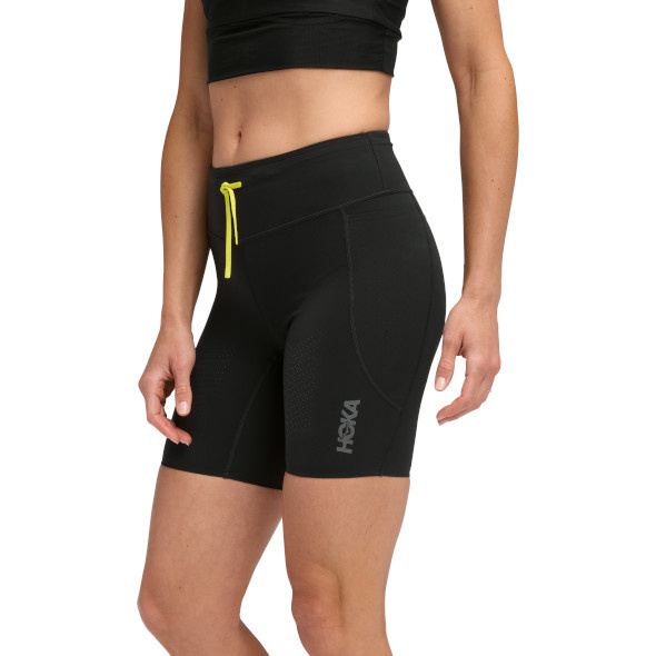 Krótkie legginsy Hoka Skybreeze Half Tight damskie czarne 