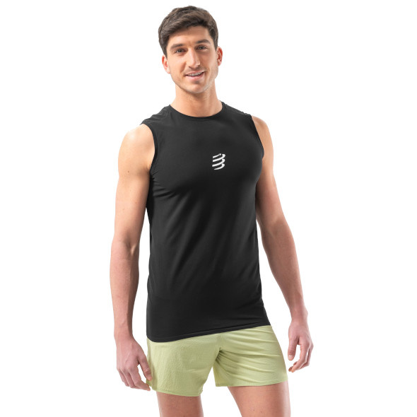Koszulka Compressport Trail Racing Tank czarna męska