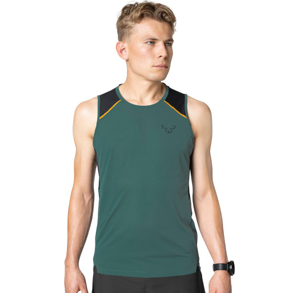 Koszulka Dynafit Sky Tank zielono-czarna męska