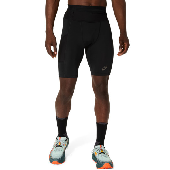 Krótkie legginsy Asics Fujitrail Elite Sprinter czarne męskie 