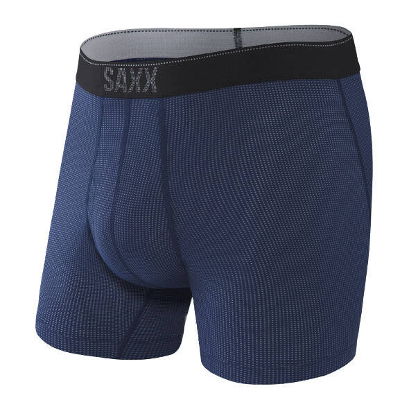 Bokserki do biegania z rozporkiem Saxx Quest Boxer Brief Fly niebieskie