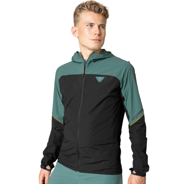 Kurtka Dynafit Alpine Wind Jacket czarno-zielona męska 