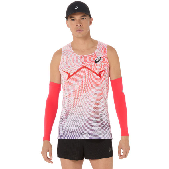 Koszulka Asics MetaSpeed Singlet czerwona męska  