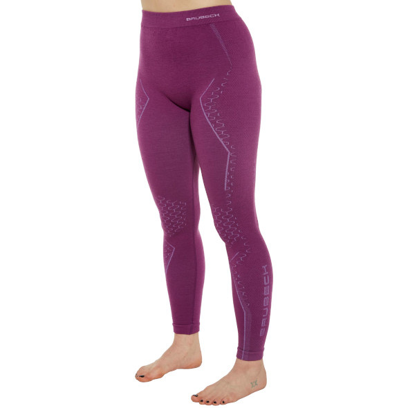 Getry termoaktywne Brubeck Extreme Wool LE1351W z wełny merino damskie fuksjowe