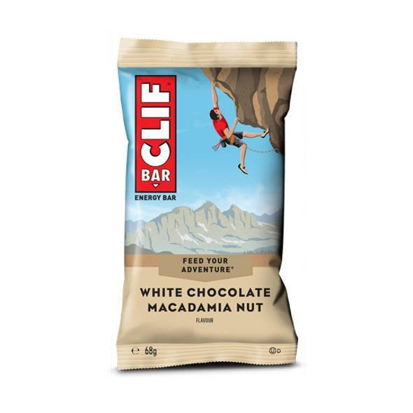 Baton Clif Bar White Chocolate Macadamia Nut 68 g orzechy macadamia + kawałki białej czekolady