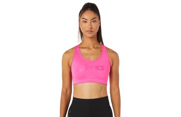 Biustonosz do biegania ASICS CORE LOGO BRA damski różowy SS22