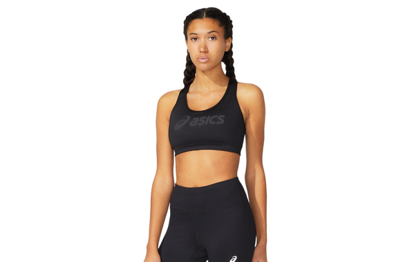 Biustonosz do biegania Asics Core Logo Bra damski czarny SS22