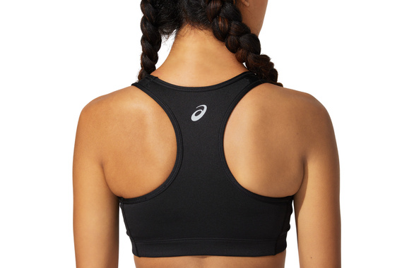 Biustonosz do biegania Asics Core Logo Bra damski czarny SS22