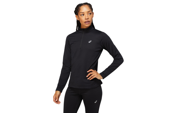 Bluza ASICS CORE LS 1/2 ZIP WINTER TOP damska czarna