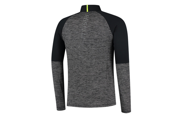 Bluza ROGELLI ENJOY RUNNING TOP LS szaro-czarna męska AW21