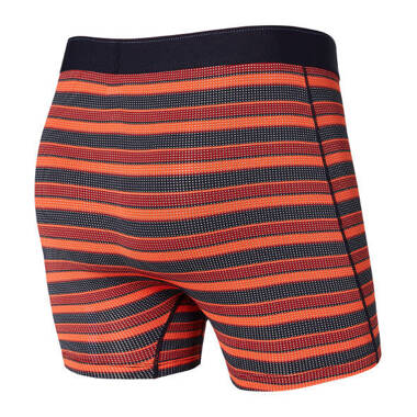 Bokserki do biegania z rozporkiem Saxx Quest Boxer Brief Fly pomarańczowe