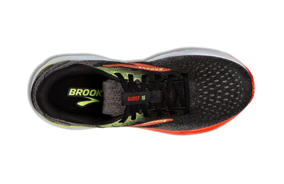 Buty Brooks Ghost 16 Wide 2E (na szerszą stopę) czarno-czerwone męskie AW24