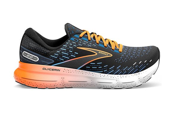 Buty Brooks Glycerin 20 czarno-pomarańczowe męskie SS23