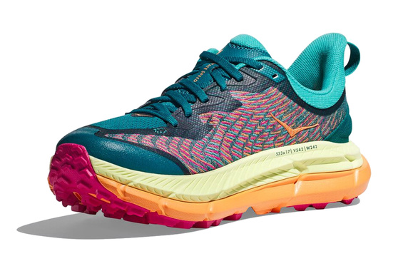 Buty Hoka One One Mafate Speed 4 damskie pomarańczowo-zielone (DLCR) SS23