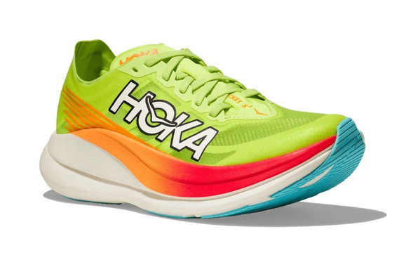 Buty Hoka Rocket X 2 zielono-pomarańczowe męskie (LCS) AW24