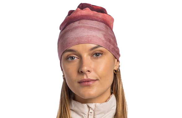 Czapka Buff Ecostretch Beanie Lise Rosewood różowa