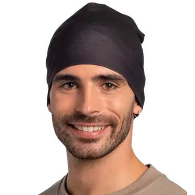 Czapka Buff Ecostretch Beanie Solid Black czarna