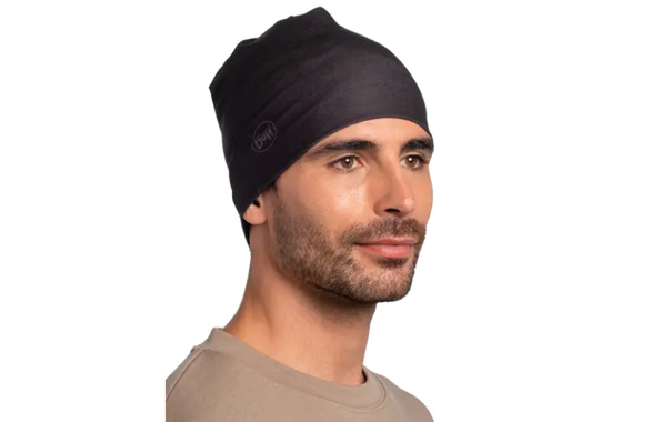 Czapka Buff Ecostretch Beanie Solid Black czarna