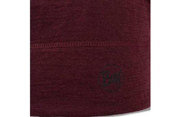 Czapka Buff Merino Beanie Solid Garnet z wełny Merino lightweight 125 bordowa