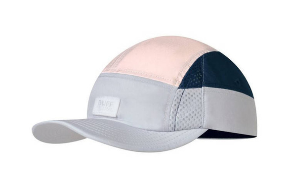 Czapka z daszkiem BUFF 5 PANEL CAP DOMUS LIGHT GREY szaro-różowa