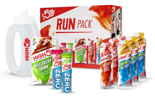 High5 Run Pack (zestaw żeli i napojów z butelką z uchwytem)