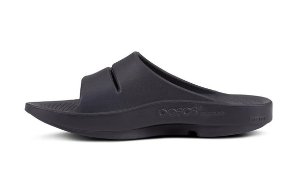Klapki regeneracyjne OOFOS OOahh Sport Mat Black klapki czarne męskie