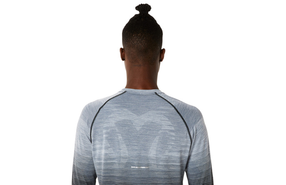 Koszulka ASICS SEAMLESS LS TOP szaro-czarna męska