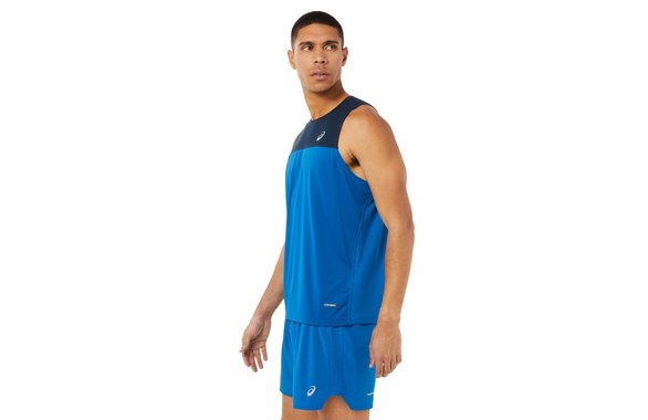 Koszulka Asics Race Singlet granatowo-niebieska męska SS22
