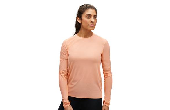 Koszulka Hoka Airolite Run Long Sleeve damska koralowa SS24