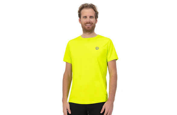 Koszulka ROGELLI CORE T-SHIRT fluo żółta męska