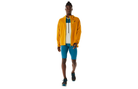 Krótkie legginsy Asics Fujitrail Sprinter niebiesko-czarne męskie SS23