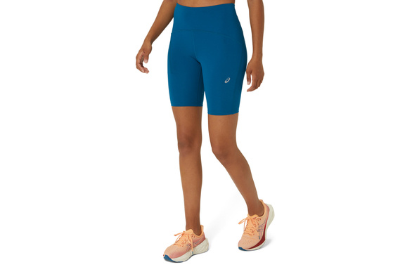 Krótkie legginsy Asics Road High Waist 8in Sprinter damskie niebieskie