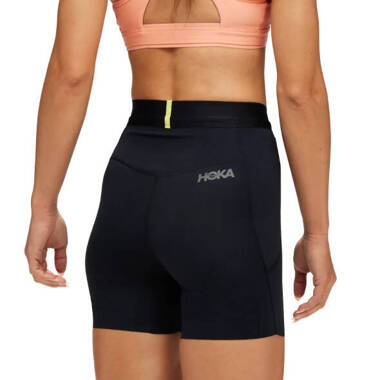 Krótkie legginsy Hoka Novafly 6'' Knit Short damskie czarne 