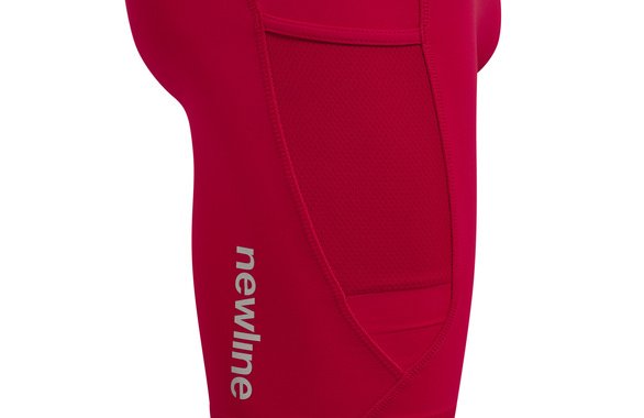 Krótkie legginsy Newline Core Sprinters czerwone męskie