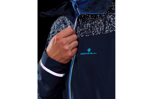 Kurtka RONHILL LIFE NIGHT RUNNER JACKET niebieska męska AW21