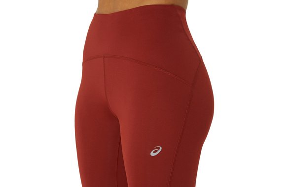 Legginsy Asics Road High Waist Tight damskie czerwone