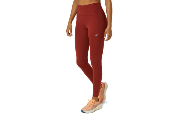 Legginsy Asics Road High Waist Tight damskie czerwone