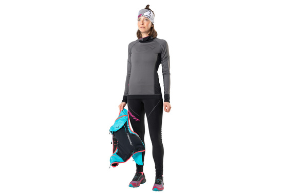 Legginsy Dynafit Winter Running Tights damskie czarne AW22