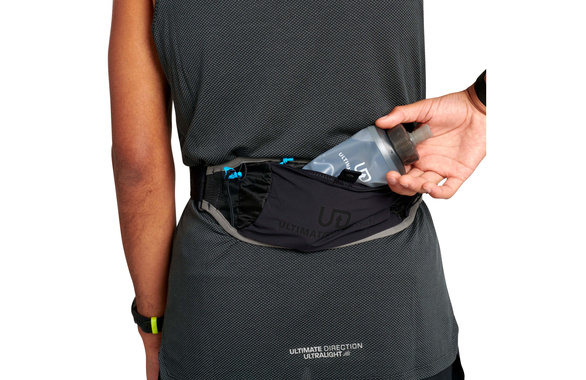 Pas do biegania Ultimate Direction Race Belt czarny + soft flask 0,5l gratis