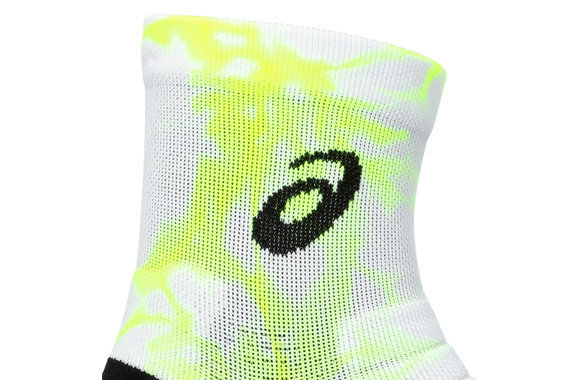 Skarpety Asics Performance Run Quarter Socks biało-żółte