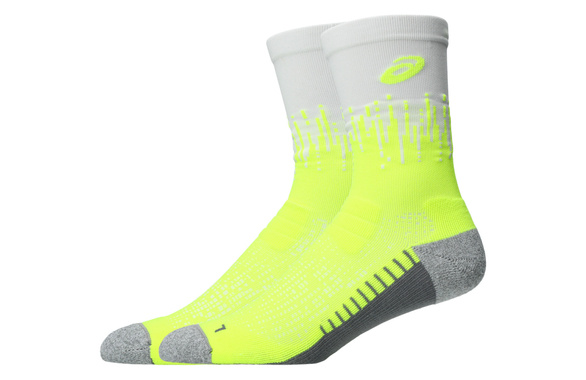 Skarpety Asics Performance Run Socks Crew szaro-żółte