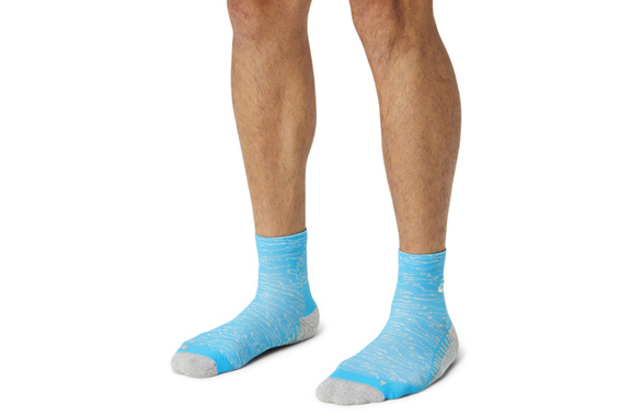 Skarpety Asics Performance Run Socks Quarter niebieskie