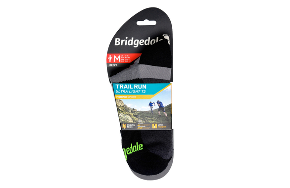 Skarpety Bridgedale Ultra Light T2 Merino Sport Low czarne męskie